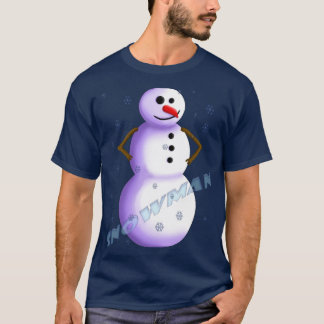 Camiseta T-shirt de boneco de neve