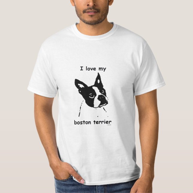 Camiseta T-shirt de Boston Terrier (Frente)