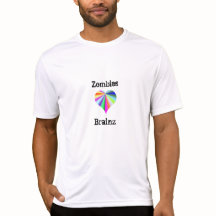 T-shirt de Brainz do coração dos zombis