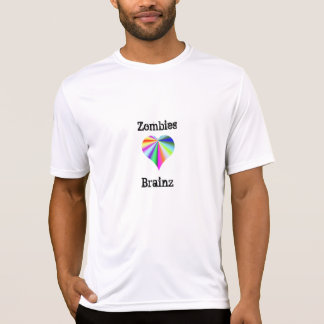 Camiseta T-shirt de Brainz do coração dos zombis
