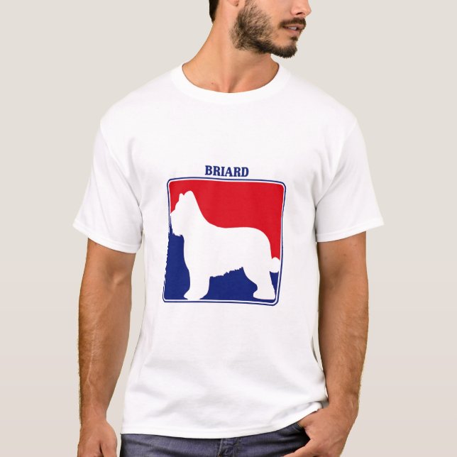 Camiseta T-shirt de Briard da liga principal (Frente)