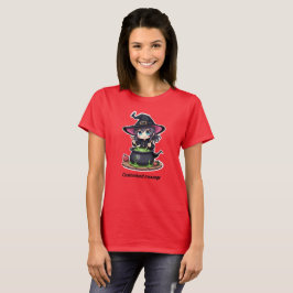 Camiseta T-Shirt de Bruxa de Bruxas de Halloween Muito Boni