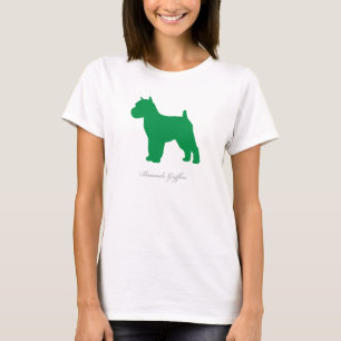Camiseta T-shirt de Bruxelas Griffon (versão entrada verde)