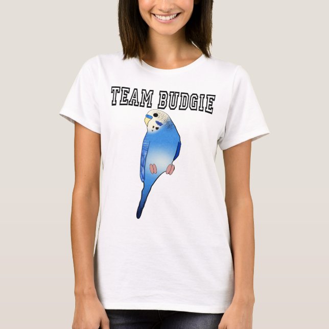 Camiseta T-shirt de Budgie da equipe (Frente)