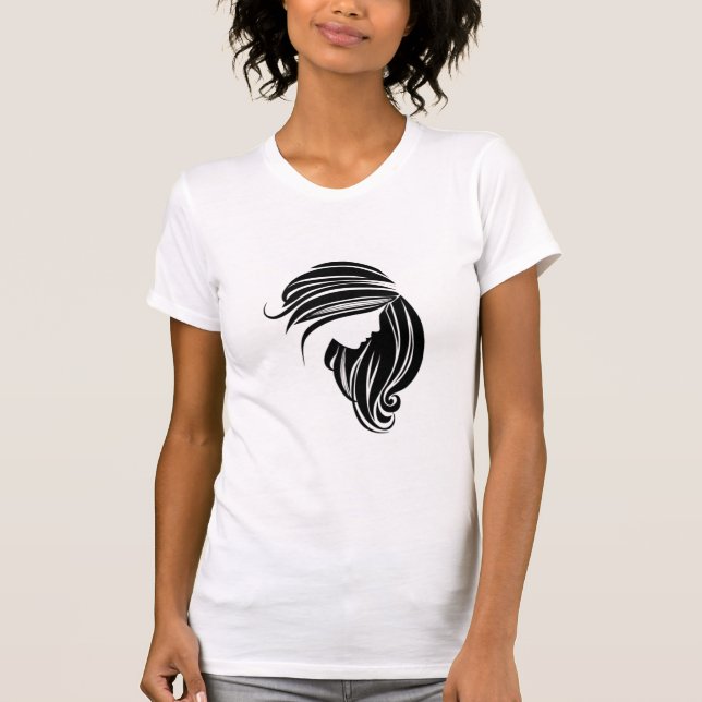 Camiseta T-Shirt de Cabelo Longo (Frente)