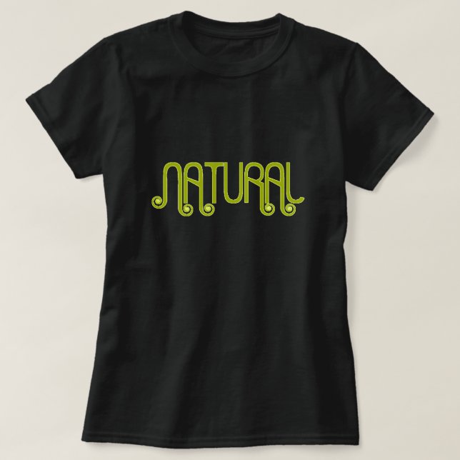 Camiseta T-Shirt de Cabelo Natural (Frente do Design)