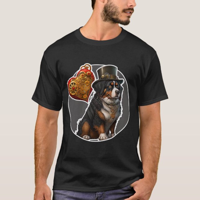 Camiseta T-Shirt de Cachorro de Montanha Bernese (Frente)