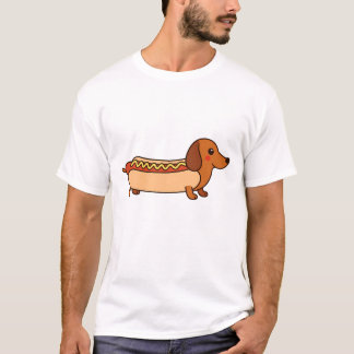 Camiseta T-Shirt de cachorro-quente e-gato-de-praia