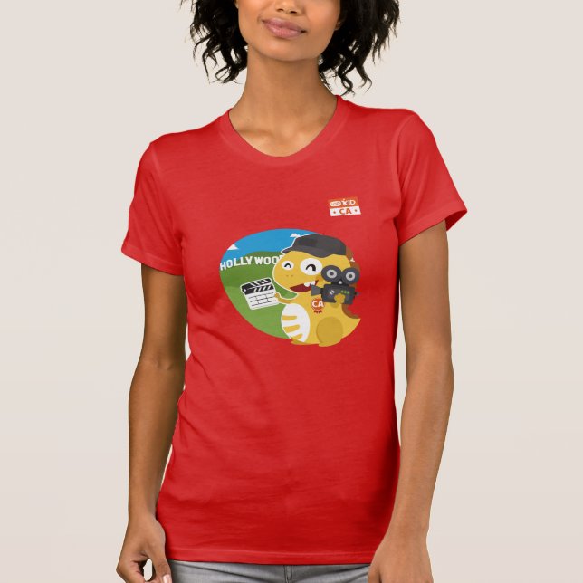 Camiseta T-shirt de Califórnia VIPKID (alaranjado) (Frente)