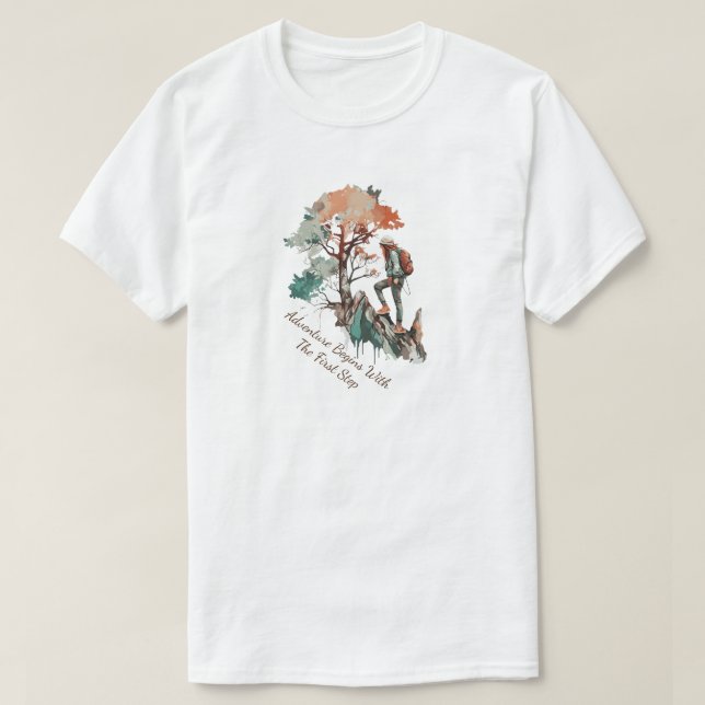 Camiseta T-Shirt de caminhada (Frente do Design)