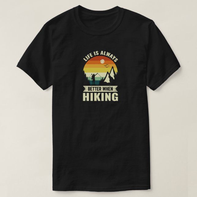 Camiseta T-Shirt de caminhada (Frente do Design)
