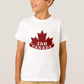 Camiseta T-shirt de Canadá 150 dos miúdos