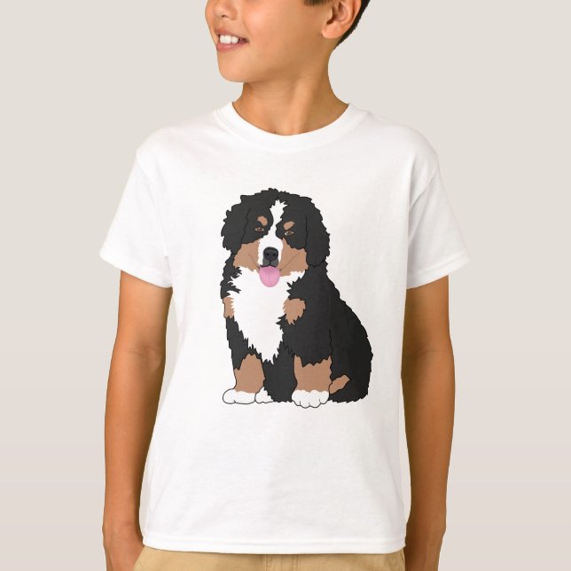 Camiseta T-Shirt de Cão de Montanha Bernese (Frente)