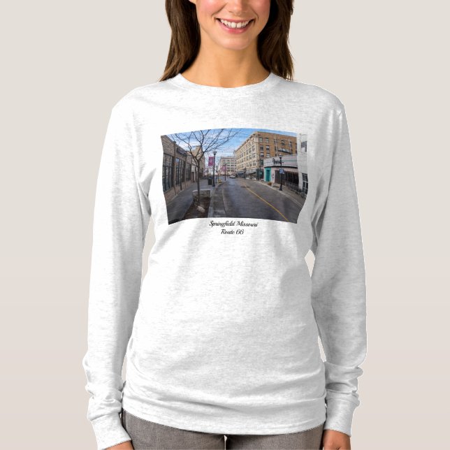 Camiseta T-Shirt de Capa Longa centro Springfield (Frente)