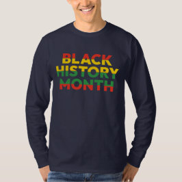 Camiseta T-Shirt de Capa Longa com História Negra Mês