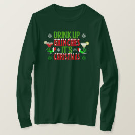 Camiseta T-Shirt de Capa Longa de Natal