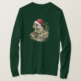 Camiseta T-Shirt de Capa Longa de Natal