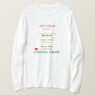 Camiseta T-Shirt de Capa Longa de Natal