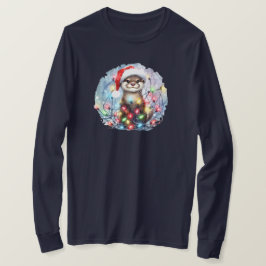 Camiseta T-Shirt de Capa Longa de Natal