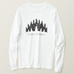 Camiseta T-Shirt de Capa Longa de Natal