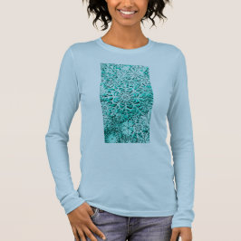 Camiseta T-Shirt de Capa Longa Verde de Neve