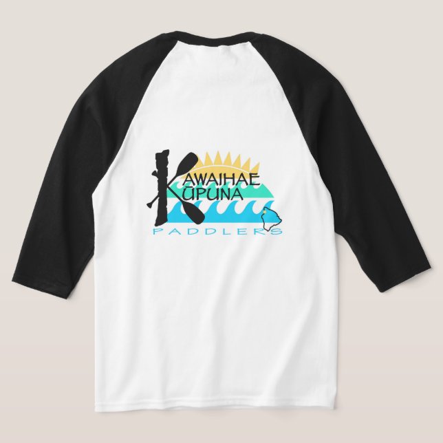 Camiseta T-shirt de Capa Unisex 3/4 (Postura das costas)