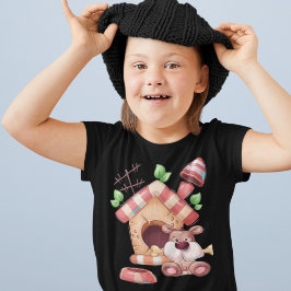 Camiseta T-Shirt de Cartoon de Cão