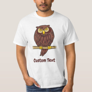 Camiseta T-Shirt de Cartoon de Coruja