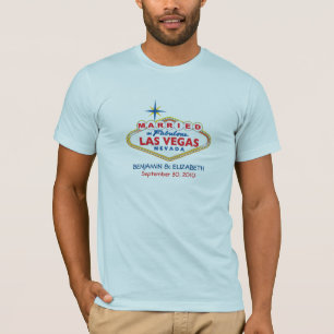 Camiseta T-Shirt de Casamento de Destino de Vegas