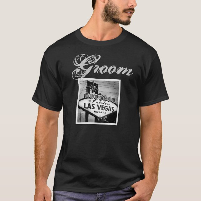 Camiseta T-Shirt de Casamento de Las Vegas (Frente)