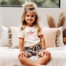 T-Shirt de Casamento Flor Rosa Rosa-Rosa-Floral