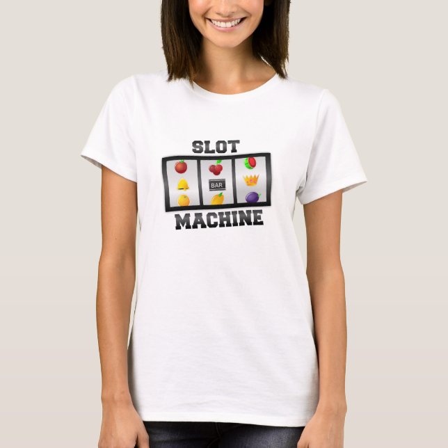 Camiseta T-Shirt de Casino de Máquina de Faixas Horárias (Frente)