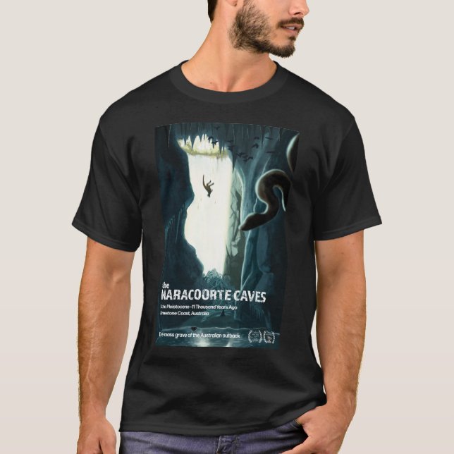 Camiseta T-Shirt de Cavernas de Naracoorte (Frente)