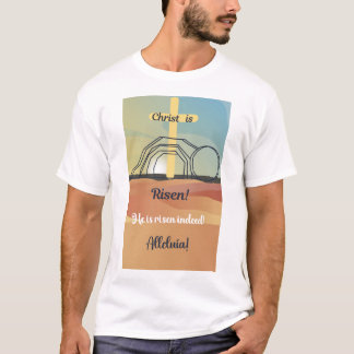 Camiseta T-shirt de celebração de páscoas com Bíblia Verso