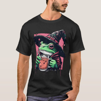 Camiseta T-Shirt De Chá Com Sapo Testemunha Retro