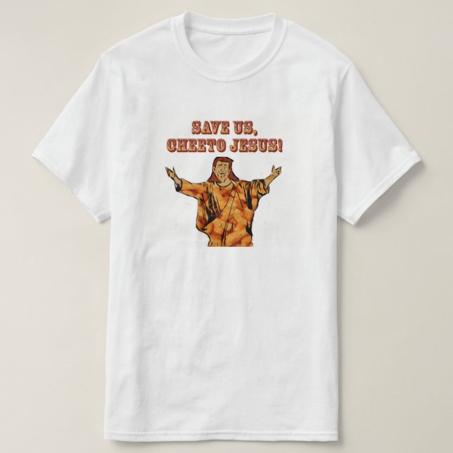 Camiseta T-shirt de Cheeto Jesus (Frente do Design)