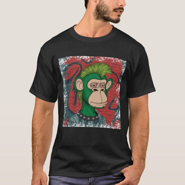 CAMISETA T-SHIRT DE CHIMPANZEE ESTILIZADO (Frente)