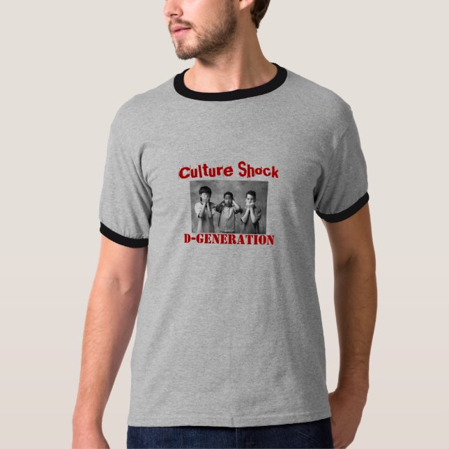 Camiseta T-shirt de choque de cultura do clube de PMS (Frente)