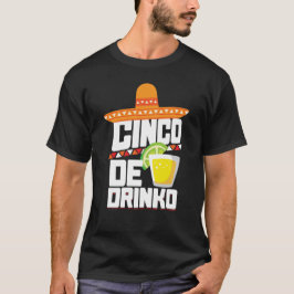Camiseta T-shirt de Cinco De Drinko Engraçado Cinco De Mayo