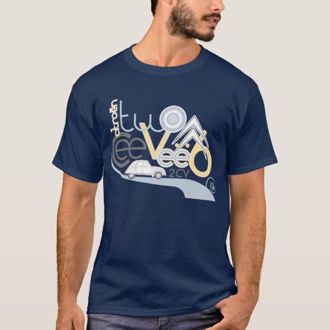 Camiseta T-shirt de Citroen 2CV (Frente)