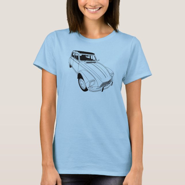 Camiseta T-shirt de Citroen Dyane (Frente)