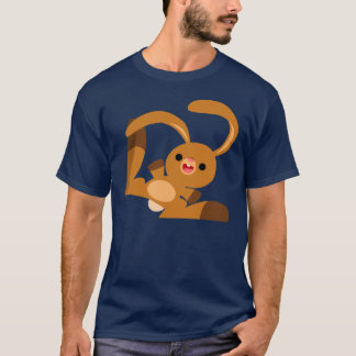 Camiseta T-Shirt de Coelho de Cartoon Dançante