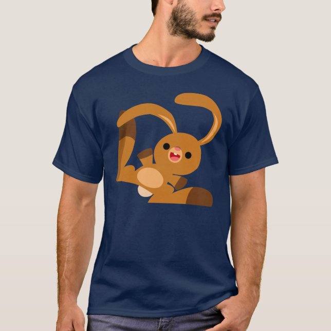 Camiseta T-Shirt de Coelho de Cartoon Dançante (Frente)