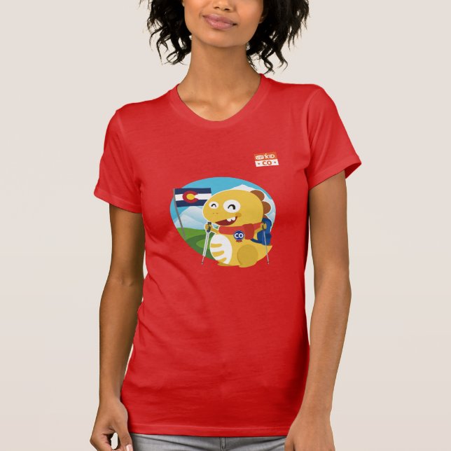Camiseta T-shirt de Colorado VIPKID (alaranjado) (Frente)