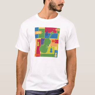 Camiseta T-shirt de Colorblocks do violoncelo