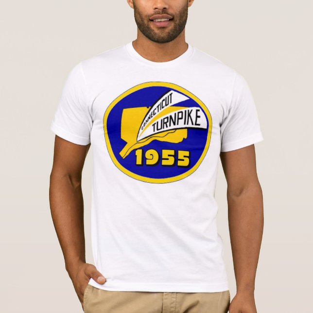 Camiseta T-shirt de Connecticut do vintage (Frente)