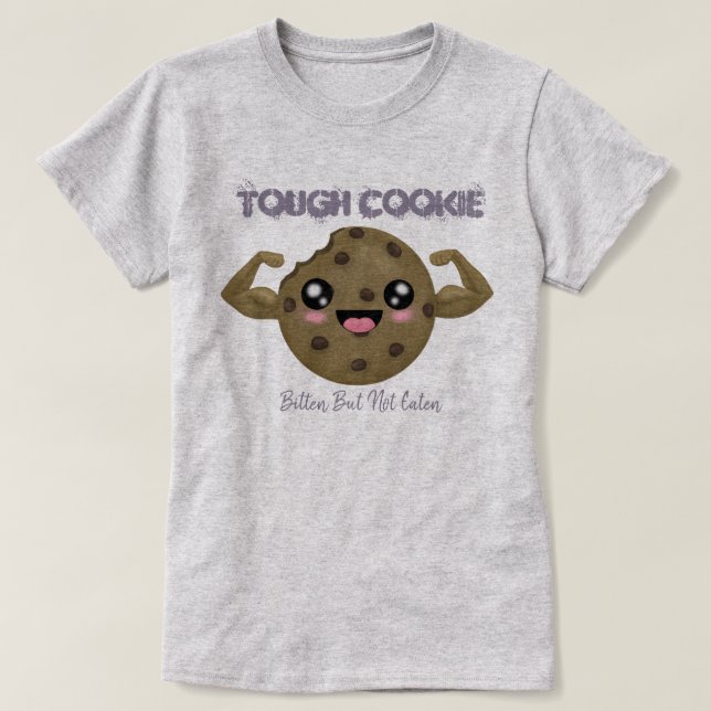 Camiseta T-Shirt de Cookie Duro (Frente do Design)