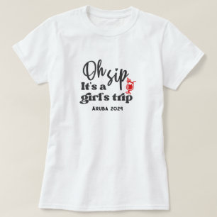 Camiseta T-shirt de coquetel de raparigas divertidas person
