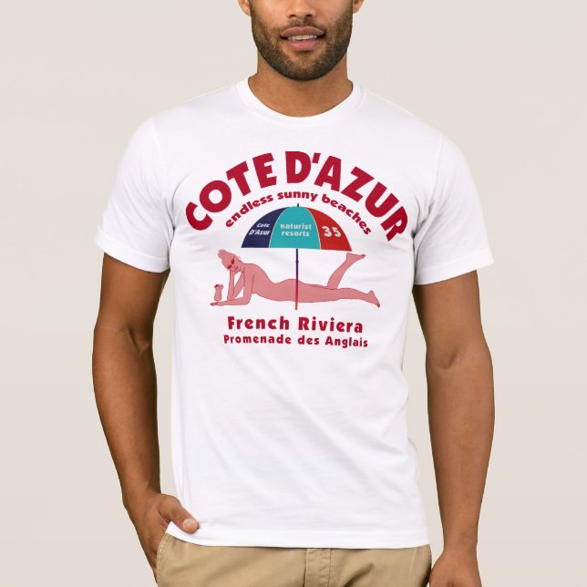 Camiseta T-shirt de Cote d'Azur (Frente)