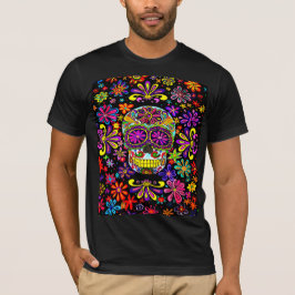 Camiseta T-Shirt De Crânio De Açúcar